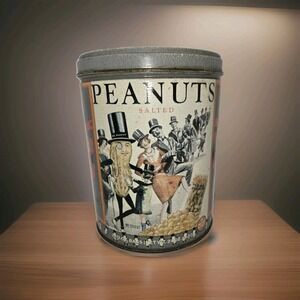 PLANTERS SALTED PEANUTS‎ TIN CAN MR. PEANUT Rare Vintage 1989 Free Shipping